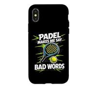 Custodia per iPhone X/XS Il Padel Mi Fa Dire Parolacce - Padel Divertente