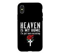 Custodia per iPhone X/XS Il paradiso è la mia casa Sono qui solo reclutamento cristiano