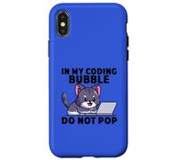 Custodia per iPhone X/XS Il programmatore Cat Whisperer nella mia bolla di codifica