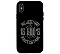 Custodia per iPhone X/XS Il rifiuto è la protezione degli dei
