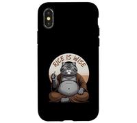 Custodia per iPhone X/XS Il riso è saggio