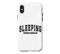 Custodia per iPhone X/XS Il Sonno È Il Mio Sport Preferito Divertente Citazione