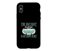 Custodia per iPhone X/XS Il tavolo del Baccarat è il mio posto felice Giocatori di Baccarat divertenti