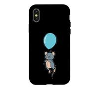 Custodia per iPhone X/XS Il topo si blocca sul palloncino