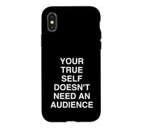 Custodia per iPhone X/XS Il tuo vero sé non ha bisogno di un pubblico Mindful Relatab