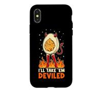 Custodia per iPhone X/XS I'll Take TheM Deviled Egg Buon Ringraziamento in autunno
