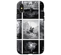 Custodia per iPhone X/XS Illustrazioni di Don Chisciotte di Gustave Dore