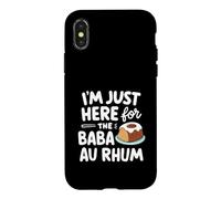 Custodia per iPhone X/XS I'm Just Here for the Baba Rhum Rum Cake Torte di pasticceria francese