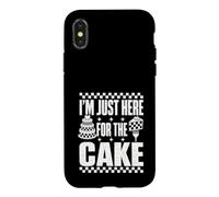 Custodia per iPhone X/XS Im Just Here For The Cake Divertente ospite di nozze