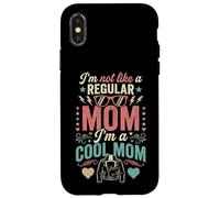 Custodia per iPhone X/XS I'm Not Like A Regular Mom I'm A Cool Mom Retro Edgy