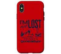 Custodia per iPhone X/XS I'm Not Lost Funny Treasure Hunter Geocache