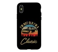 Custodia per iPhone X/XS I'm Not Old I'm A Classic Old Car Retro Sunset Sun Vintage