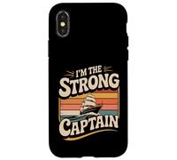 Custodia per iPhone X/XS I'm The Strong Captain Capo della nave in barca -