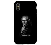 Custodia per iPhone X/XS Immanuel Kant Classico Ritratto filosofo illuminista