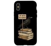 Custodia per iPhone X/XS In With The Banned Books Crow Book Lover Bibliophile Reading