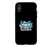 Custodia per iPhone X/XS Inchiostro The Block Urban Sketcher