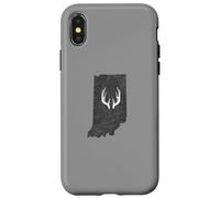 Custodia per iPhone X/XS Indiana IN Deer Hunting Shed Antlers Design