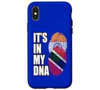 Custodia per iPhone X/XS Indiano e Trinidad Mix DNA Flag Heritage
