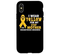 Custodia per iPhone X/XS Indosso Giallo Per Il Mio Passo mamma Camicia Endometriosi Consapevolezza