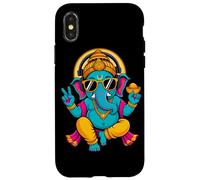 Custodia per iPhone X/XS Indù Ganesha Puja Meditazione Yoga Murti Elefante Dio India