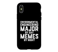 Custodia per iPhone X/XS Ingegneria ambientale Major Day Memes Night Ecologico