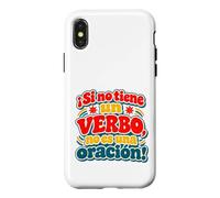 Custodia per iPhone X/XS Insegnante di spagnolo: grammatica divertente vintage