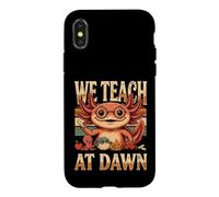 Custodia per iPhone X/XS Insegniamo All'alba Axolotl Insegnante