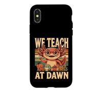 Custodia per iPhone X/XS Insegniamo All'alba Axolotl Insegnante
