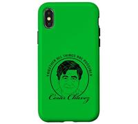 Custodia per iPhone X/XS Insieme Tutte le cose sono possibili - Cesar Chavez