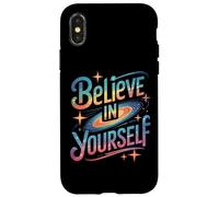 Custodia per iPhone X/XS Inspirational Positive Saying Life Motivational Hustle