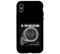 Custodia per iPhone X/XS Intelligenza Artificiale Mirror Dati Self Cyberpunk AI grande