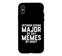 Custodia per iPhone X/XS Interior Design Major Day Memes Night Building Architettura