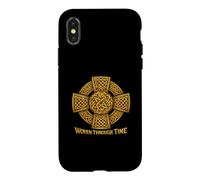 Custodia per iPhone X/XS Intrecciato nel tempo nodo decorativo a croce alta