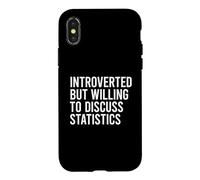 Custodia per iPhone X/XS Introverted But Willing To Discuss Statistics