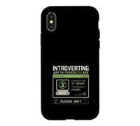 Custodia per iPhone X/XS Introverting in Progress Design Retrò Computer