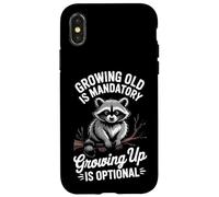 Custodia per iPhone X/XS Invecchiare è inevitabile crescere è una scelta