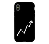 Custodia per iPhone X/XS Investor design con grafico azionario per day trader