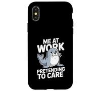 Custodia per iPhone X/XS Io al lavoro fingendo di interessarmi a un simpatico leone marino