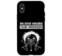 Custodia per iPhone X/XS Io dopo aver inviato quel messaggio che copre il viso ha sopraffatto Meme