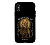 Custodia per iPhone X/XS Io Sono Chi Sono Esodo 3:14 Leone Guerriero Cristiano Spagnolo