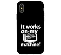 Custodia per iPhone X/XS It Works On My Machine Funny Programmer Developer Coding