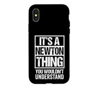Custodia per iPhone X/XS It's A Newton Thing You Wouldn't Understand Surname Name