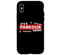 Custodia per iPhone X/XS It's a Parkour Thing Free Running Urban Athletic Acrobatics