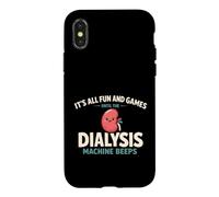 Custodia per iPhone X/XS It's All Fun and Games Until The Dialysis Machine Beeps