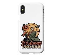 Custodia per iPhone X/XS It's Always Spooky Season Skeleton Jack O Lantern Graphic