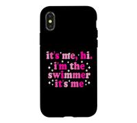 Custodia per iPhone X/XS It's Me Hi I'm The Swimmer It's Me Beach Summer Vacation