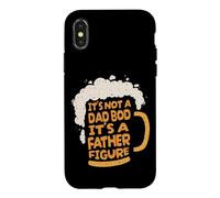 Custodia per iPhone X/XS It's Not A Dad Bod It's A Father Figure Lager Funny Beer