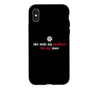 Custodia per iPhone X/XS It's Not My Problem Anymore She Stole My Problem Not My Man