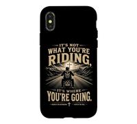 Custodia per iPhone X/XS It's Not What You're Riding, It's Where You're Going - Biker