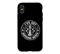 Custodia per iPhone X/XS I've Got Awesome Moves Giocatore di scacchi Divertente Giocatore di scacchi